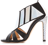 Thumbnail for your product : Chrissie Morris Barbella Python Heels