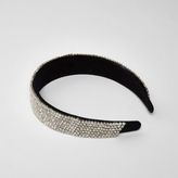 Thumbnail for your product : River Island Womens Black diamante encrusted hair band