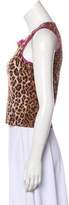 Thumbnail for your product : Dolce & Gabbana Sleeveless Leopard Print Top