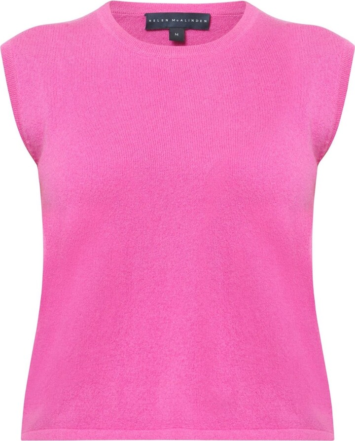 Helen Mcalinden Pink Marlena Cyclamen Cashmere Vest