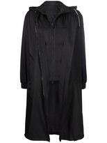 Thumbnail for your product : Yves Salomon Layered Hooded Coat