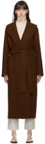 Thumbnail for your product : The Row Brown Malika Coat