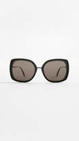 Thumbnail for your product : Alexander McQueen Sculpted Metal Square Sunglasses