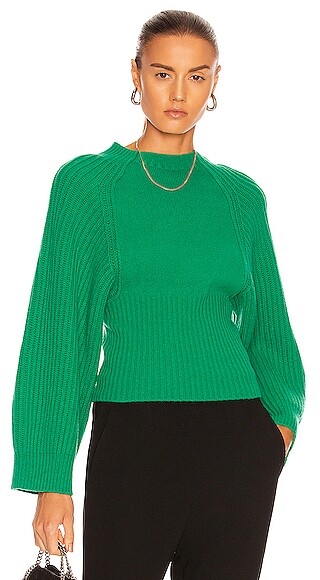 bright green sweaters