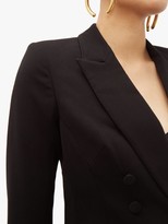 Thumbnail for your product : Jonathan Simkhai Double-breasted Crepe Jacket - Black