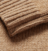 Thumbnail for your product : Valentino Knitted Camel-Hair Crew Neck Sweater