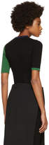 Thumbnail for your product : Enfold Black Ribbed Colorblocked Sweater
