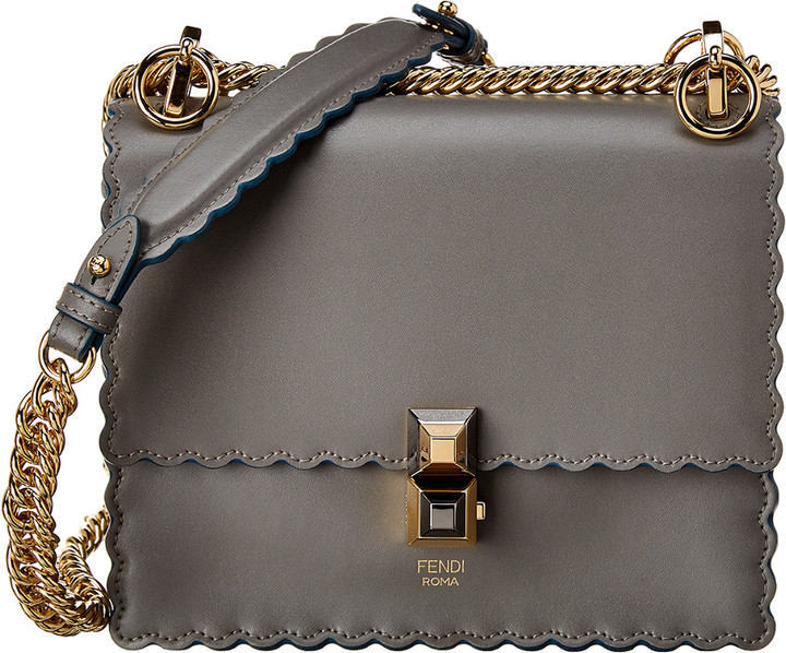Fendi Kan I Small Leather Shoulder Bag ShopStyle