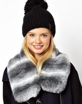 Thumbnail for your product : ASOS Faux Fur Short Collar