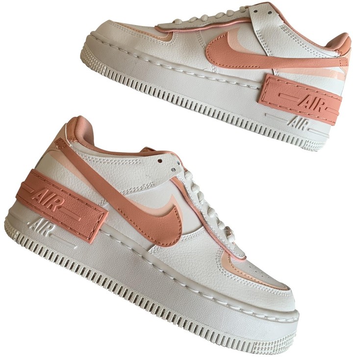 nike air force pink leather