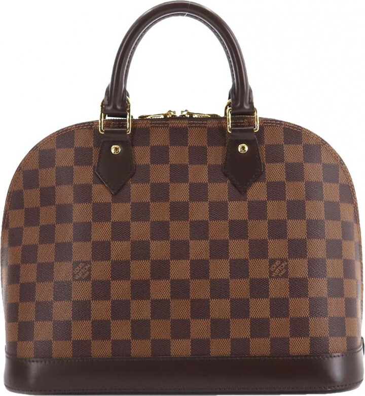 Alma leather handbag Louis Vuitton Beige in Leather - 36367366