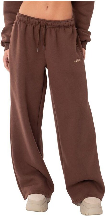 Edikted Women's Brenna low rise wide sweatpants - ShopStyle