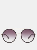 Thumbnail for your product : Gucci Eyewear Round Metal Sunglasses