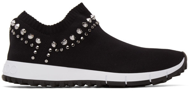 black studded sneakers