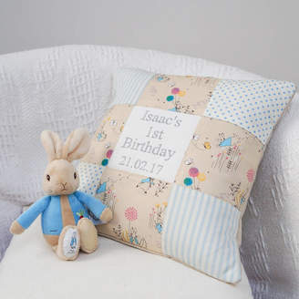 Tuppenny House Designs Peter Rabbit© 1st Birthday Cushion