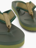 Thumbnail for your product : Suicoke Tono Logo-tab Canvas Flip-flops - Green