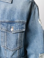 Thumbnail for your product : Sjyp Destroyed Detachable Panel Denim Jacket
