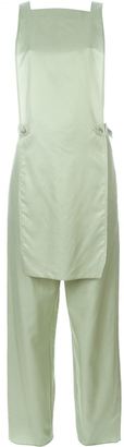 MM6 MAISON MARGIELA detachable apron jumpsuit - women - Cotton/Cupro/Viscose - 42