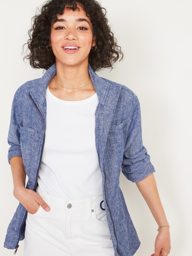 old navy linen jacket