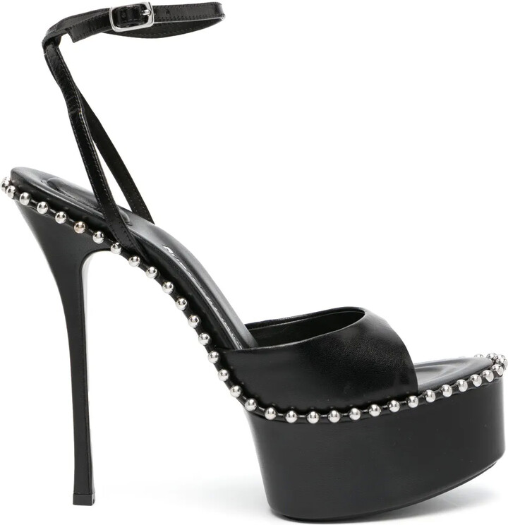 Alexander Wang Nova 145mm platform leather sandals
