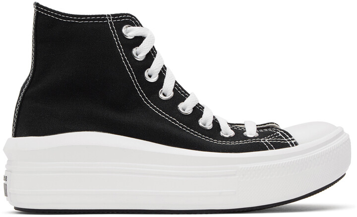 Converse Black All Star Move Platform High Sneakers - ShopStyle Trainers &  Athletic Shoes