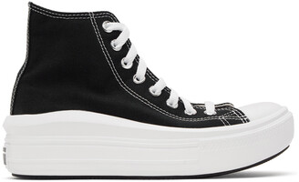 Converse Black All Star Move Platform High Sneakers