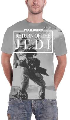 Star Wars Return Of The Jedi Official Mens New slim fit All Over Print T Shirt
