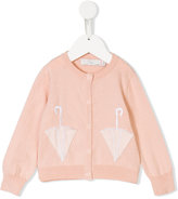 Thumbnail for your product : Stella McCartney Kids umbrella embroidered cardigan