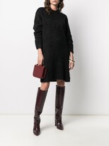 Thumbnail for your product : 12 Storeez Textured-Knit Jumper Dress