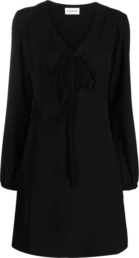 P.A.R.O.S.H. Abito V-neck keyhole dress