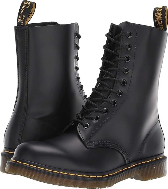 Dr. Martens 1490 (Black Smooth) Lace-up Boots - ShopStyle