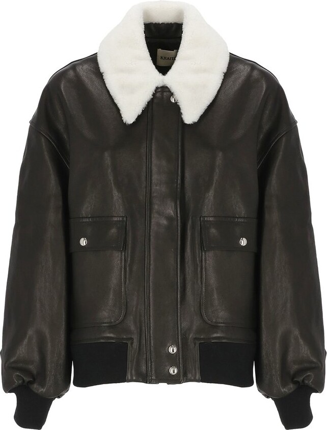 KHAITE Shellar Leather Jacket