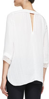 Thumbnail for your product : Rebecca Taylor span class="product-displayname"]Bead-Neck Top[/span]