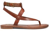 Thumbnail for your product : MICHAEL Michael Kors Pearson Leather Toe-Thong Sandals