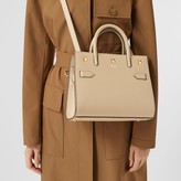 Thumbnail for your product : Burberry Mini Leather Two-handle Title Bag