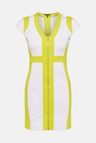 Thumbnail for your product : Karen Millen Mono Zip Front Colour Block Ponte Dress