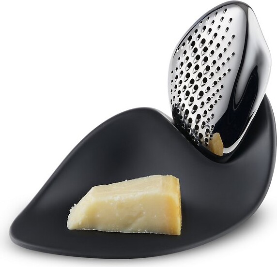 Alessi Forma Cheese Grater in Black
