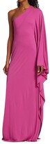 Thumbnail for your product : Halston Lydia One-Shoulder Gown