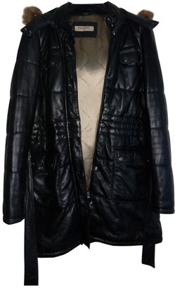 Oakwood Black Leather Coat for Women