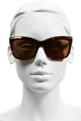 Burberry Women's 56Mm Retro Sunglasses - Dark Havana
