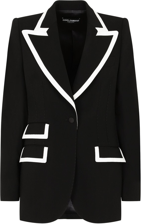Women Black And White Striped Blazer | Shop the world's largest collection  of fashion | ShopStyle