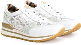 Thumbnail for your product : Roberto Cavalli lace sneakers - kids - Leather/Suede/Polyester/rubber - 35