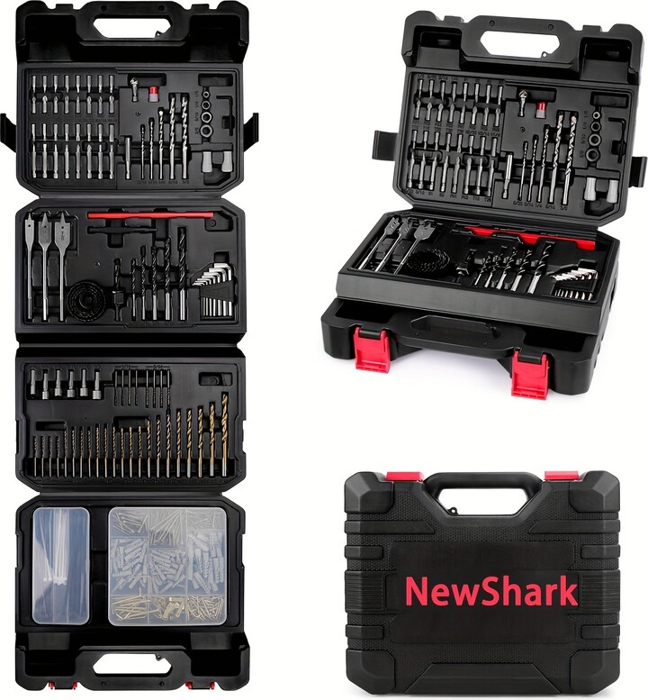 NIUXIANG 418 PCS Drill Bits,Drill Set & Drill Bit for Wood,Metal,Masonry,Cement,Screwdriver Bit Set Combo Kit Perfect for Home Repairs