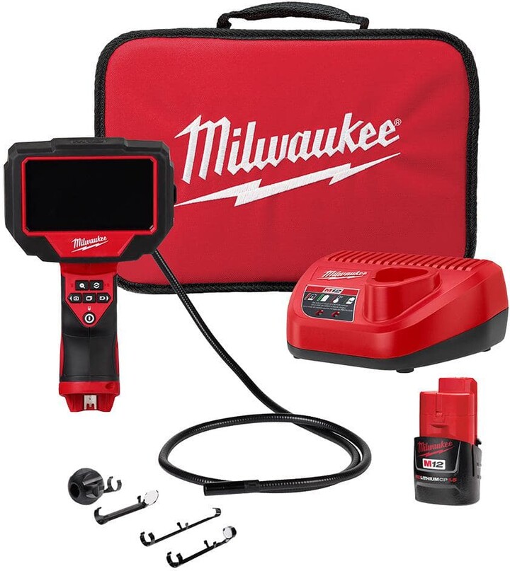 Milwaukee M12 12V Lithium-Ion Cordless M-SPECTOR 360-Degree 4 ft. Inspection Camera Kit