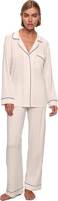 Eberjey Gisele - PJ Set Women's Pajama Sets Pure Ivory : LG, Modal/Spandex/Tencel