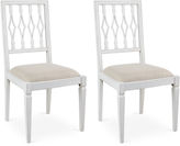 Thumbnail for your product : Sarreid Ltd. Flax Linen Avice Side Chairs, Pair