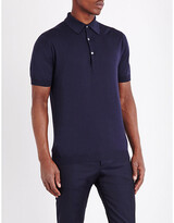 Thumbnail for your product : John Smedley Men's Black Sea Island Cotton Polo Shirt, Size: S