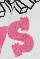 Thumbnail for your product : Markus Lupfer Fish and Chips sequined cotton T-shirt