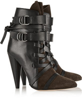 Thumbnail for your product : Isabel Marant Royston suede and leather ankle boots