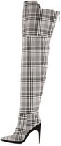 Thumbnail for your product : Off-White Tartan Plaid Over-the-Knee Boot